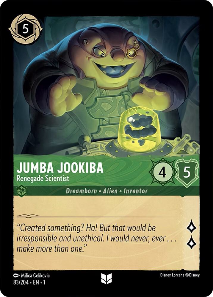 Jumba Jookiba, Renegade Scientist 83/204 (The First Chapter)  - Cold Foil