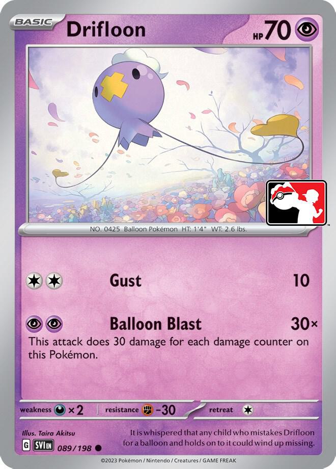 Drifloon Series 4 089/198 (Prize Pack Series Cards)  - Holofoil
