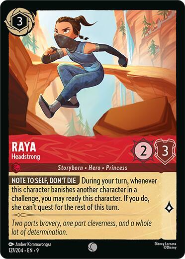 Raya, Headstrong 127/204 (Fabled)  - Cold Foil