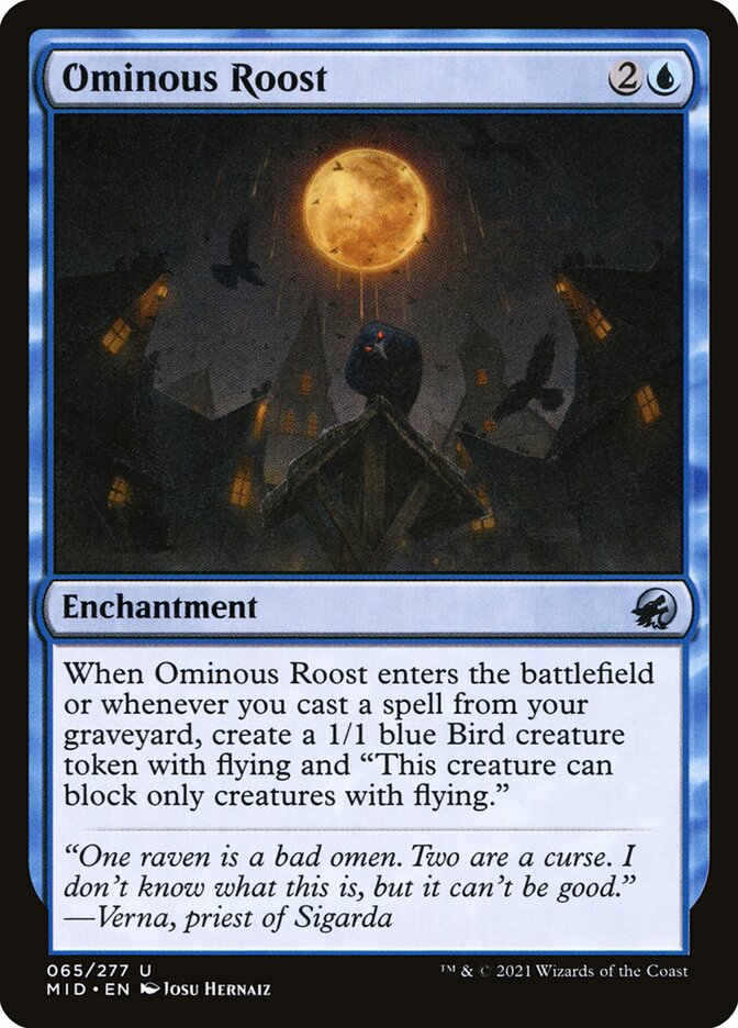 Ominous Roost 65/277 (Innistrad: Midnight Hunt) 