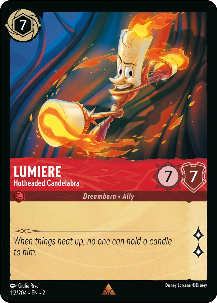 Lumiere, Hotheaded Candelabra 112/204 (Rise of the Floodborn) 
