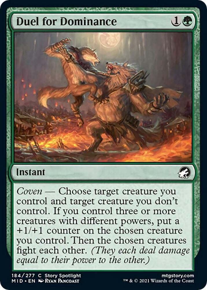 Duel for Dominance 184/277 (Innistrad: Midnight Hunt)  - Foil