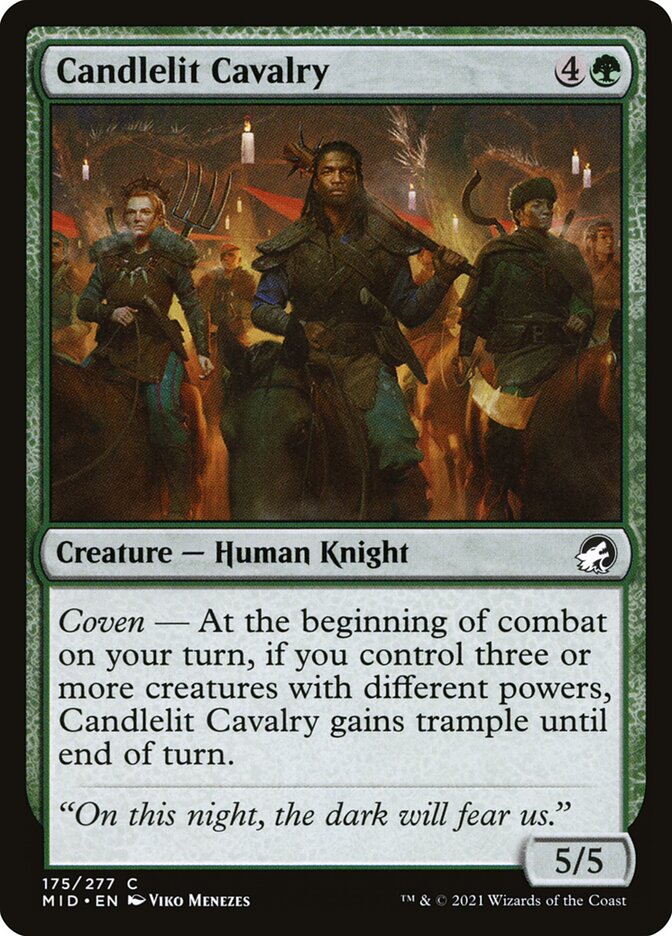 Candlelit Cavalry 175/277 (Innistrad: Midnight Hunt) 