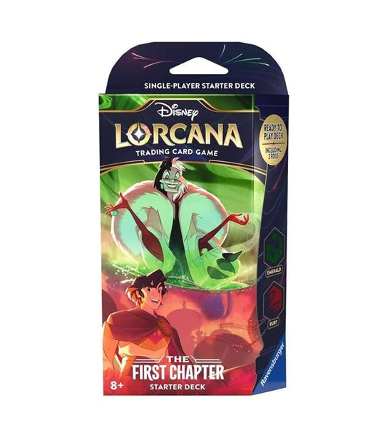 Disney Lorcana TCG The First Chapter Series 1 Starter Deck - Emerald & Ruby