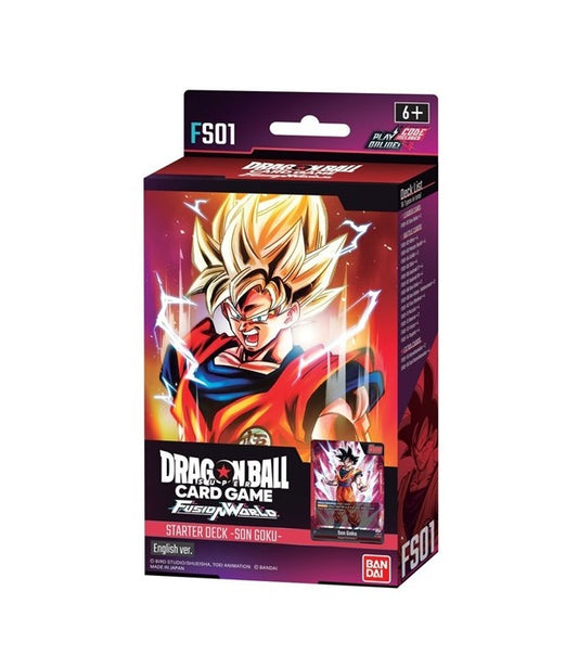 DRAGON BALL SUPER CARD GAME FUSION WORLD STARTER DECK DISPLAY SON GOKU [FS01]