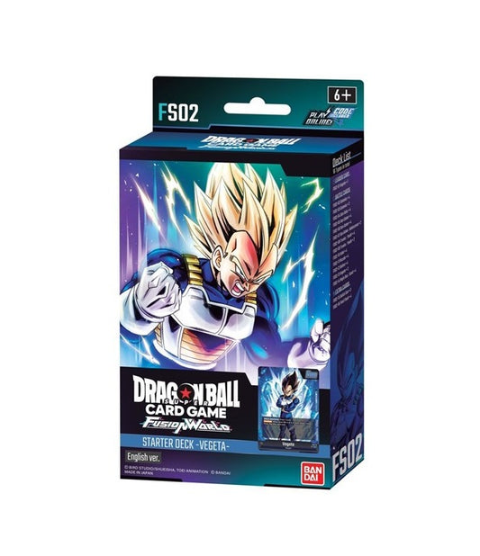 DRAGON BALL SUPER CARD GAME FUSION WORLD STARTER DECK DISPLAY VEGETA [FS02]