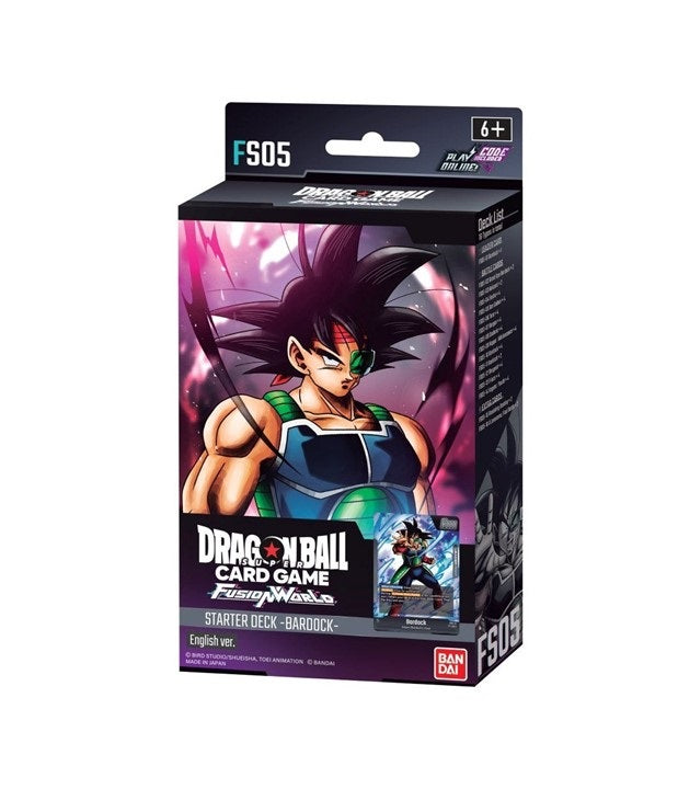 DRAGON BALL SUPER CARD GAME FUSION WORLD STARTER DECK DISPLAY - BARDOCK [FS05]