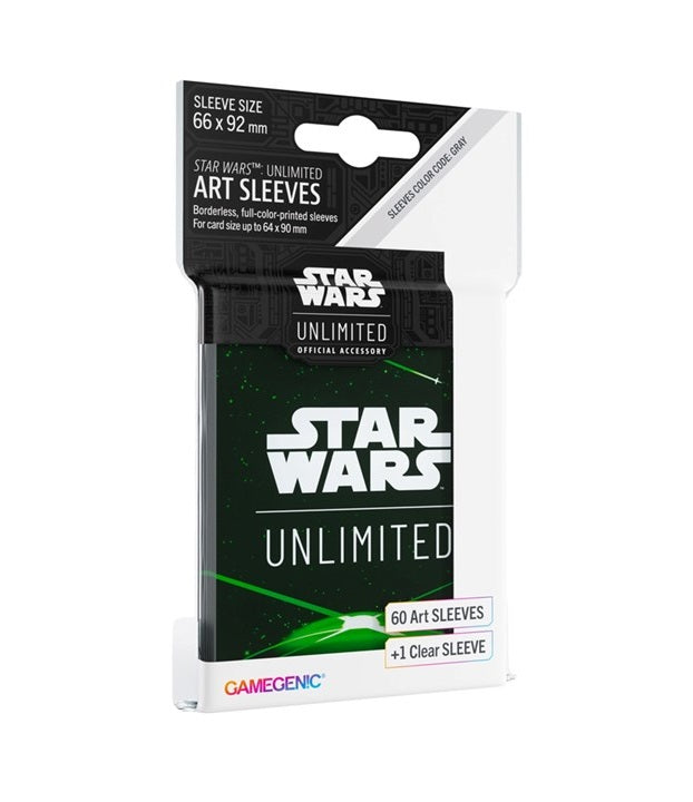 Star Wars Unlimited - Card Back Green - Gamegenic Art Sleeves 66 x 92mm