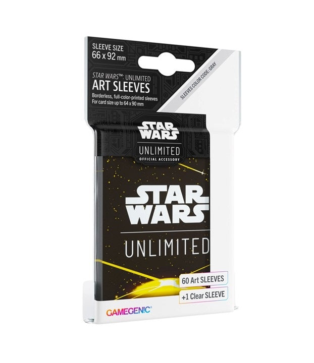 Star Wars Unlimited - Card Back Yellow - Gamegenic Art Sleeves 66 x 92mm