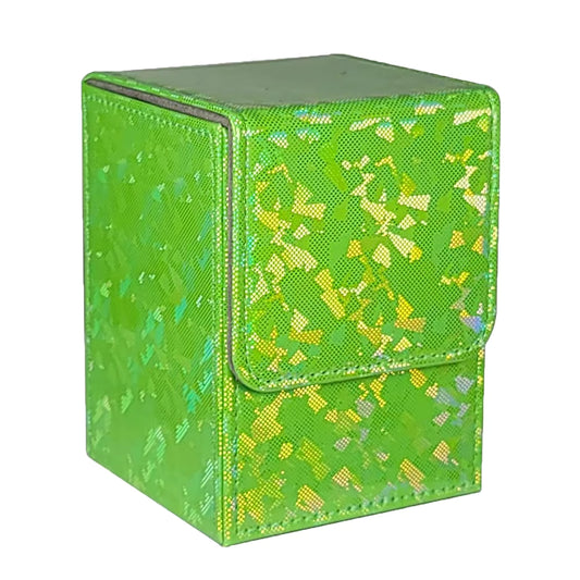 Sparkly Vertical TCG Deck Box - GREEN