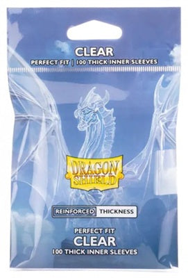 DRAGON SHIELD: PERFECT FIT INNER SLEEVES - THICK - CLEAR