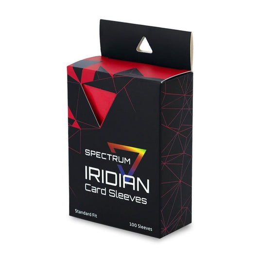 Spectrum IRIDIAN Card Sleeves - Red - Matte Finish - Standard Fit 100 Sleeves