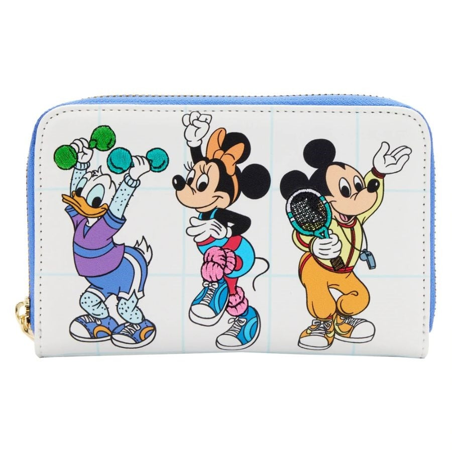 Disney Loungefly Zip Purse Wallet - Minnie Mouse, Mickey Mouse & Donald Duck - Mousercise