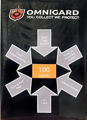 OMNIGARD STANDARD CARD SLEEVES 65mm x 90mm