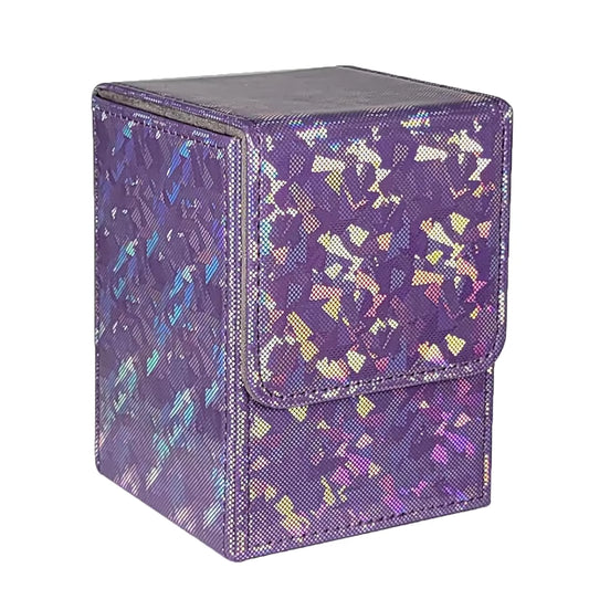 Sparkly Vertical TCG Deck Box - PURPLE