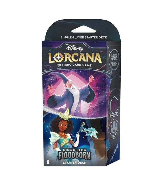 Disney Lorcana TCG Rise of the Floodborn Series 2 Starter Deck - Amethyst & Steel