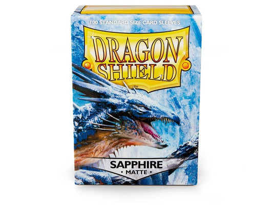 DRAGON SHIELD: BOXED 100 SLEEVES - MATTE - SAPPHIRE
