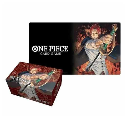 ONE PIECE CARD GAME PLAYMAT AND STORAGE BOX SET SHANKS