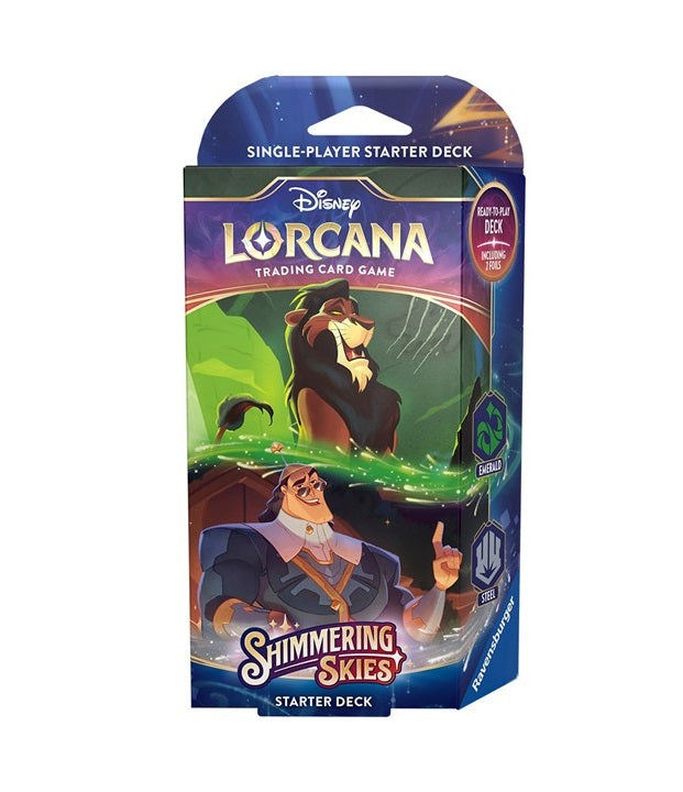 Disney Lorcana TCG - Shimmering Skies - Series 5 Starter Deck - Emerald & Steel