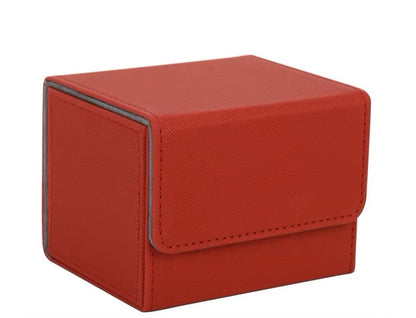 Sidewinder Horizontal Card Deck Storage Box High-grade PU Fabric Grey Felt Lined