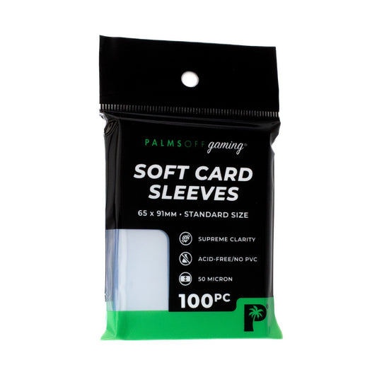 SOFT CARD SLEEVES - 100PC - STANDARD - Palms OFF Gaming