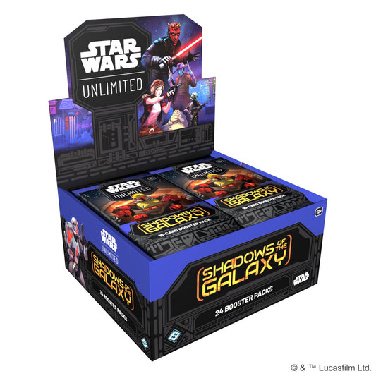 Star Wars Unlimited: Shadows of the Galaxy Booster Sealed Box ( 24 Packs)