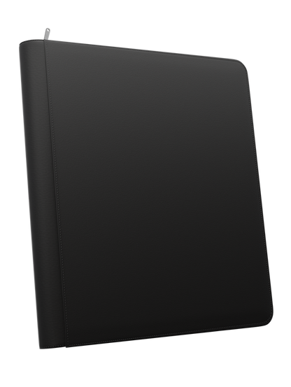 Stealth 12 pocket Zip Binder - Black - TCG Card Holder Folder - Palms Off Gaming (480 Card Slots)