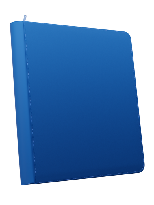 Stealth 12 pocket Zip Binder - Blue - TCG Card Holder Folder - Palms Off Gaming (480 Card Slots)