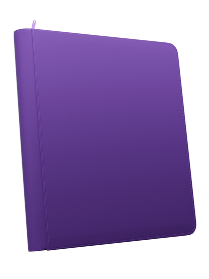Stealth 12 pocket Zip Binder - Purple - TCG Card Holder Folder - Palms Off Gaming (480 Card Slots)