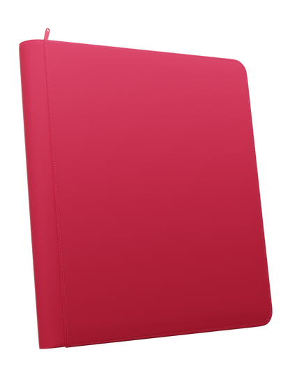 Stealth 12 pocket Zip Binder - Red - TCG Card Holder Folder - Palms Off Gaming (480 Card Slots)