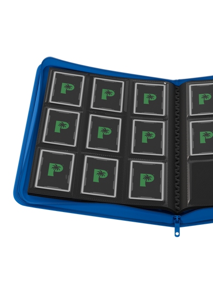 Stealth 9 pocket Zip Binder - Blue - TCG Card Holder Folder - Palms Off Gaming