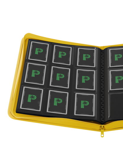 Stealth 9 pocket Zip Binder - Yellow - TCG Card Holder Folder - Palms Off Gaming