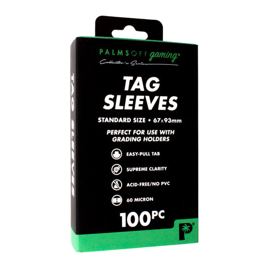 TAG SLEEVES - 100PC BOXED - STANDARD - Palms OFF Gaming