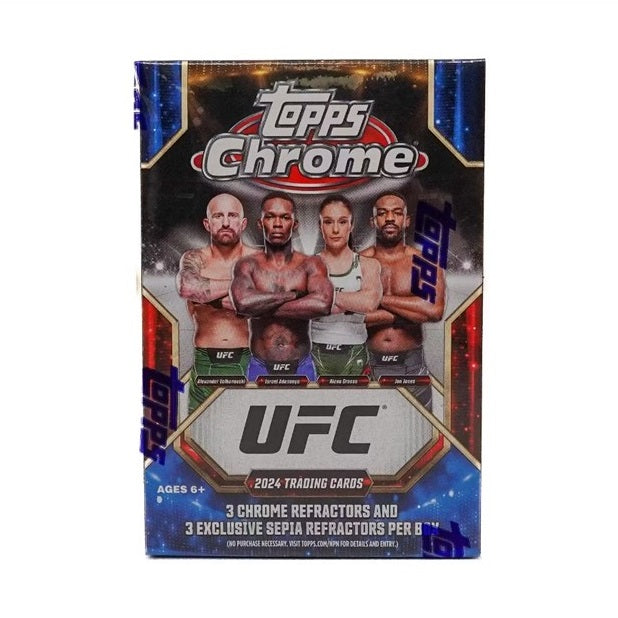 UFC - 2024 Topps Chrome UFC 6-Pack Blaster Box Factory Sealed